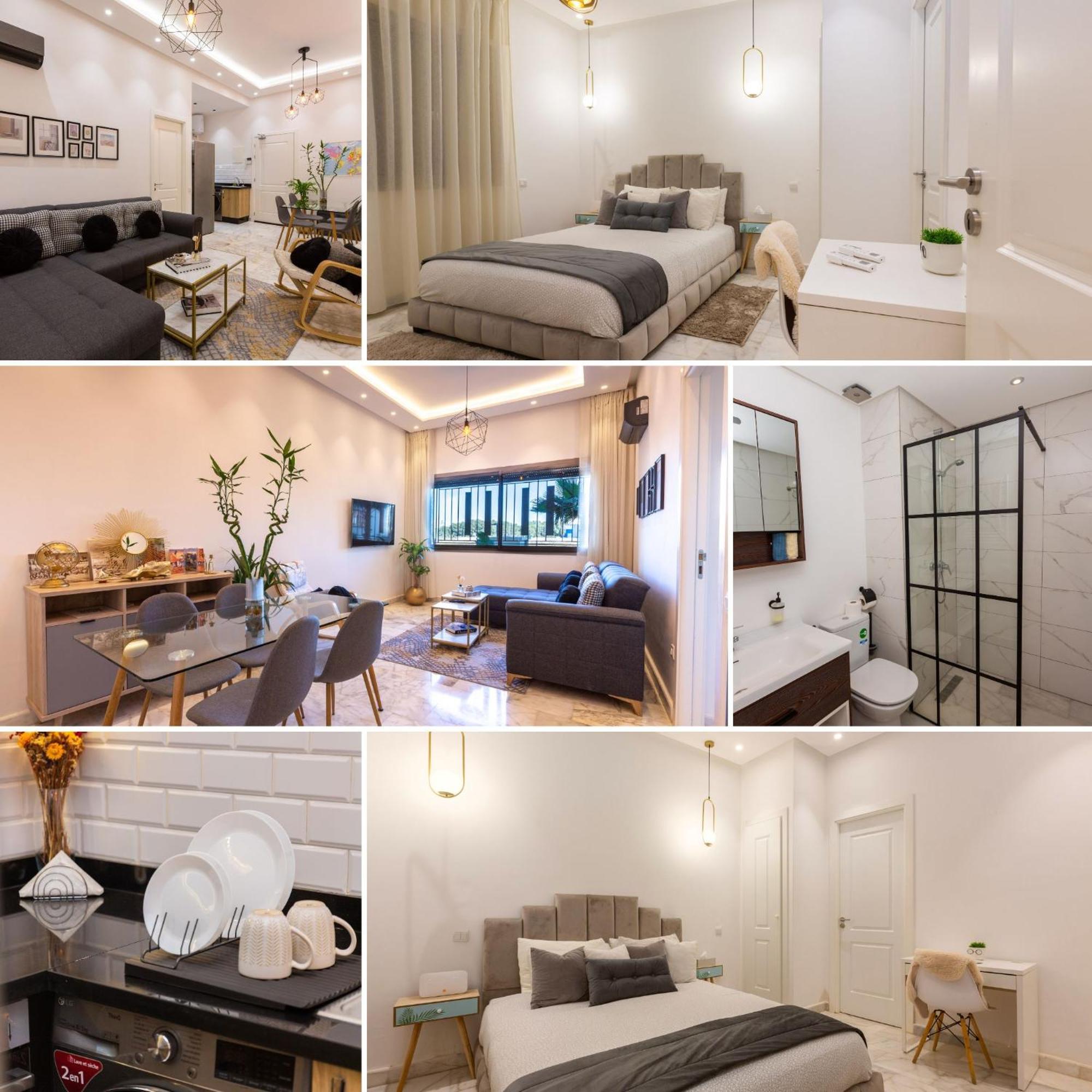 Airport Apartment Suite Casablanca Free Wifi Modern Confort Calme Derroua ภายนอก รูปภาพ